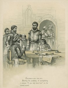 Columbus og egget (chromolitho)